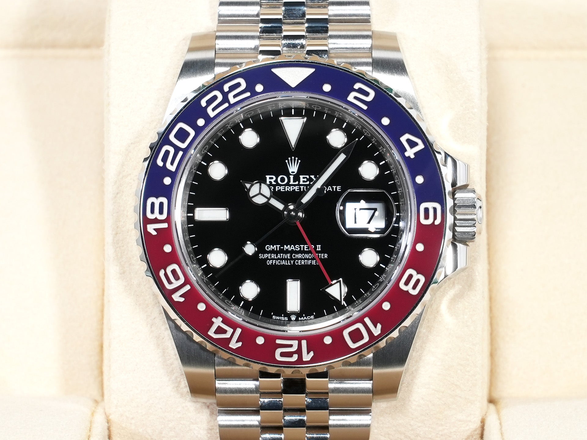 ロレックス GMTマスターII Ref.126710BLRO ステンレススチール ブラック文字盤 ジュビリーブレスレット 中古 iwszjo6g