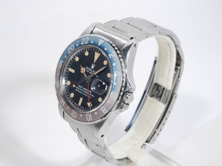 Rolex GMT-Master Ref. 1675 Stainless Steel Black Dial Oyster Bracelet Used 36c384z9