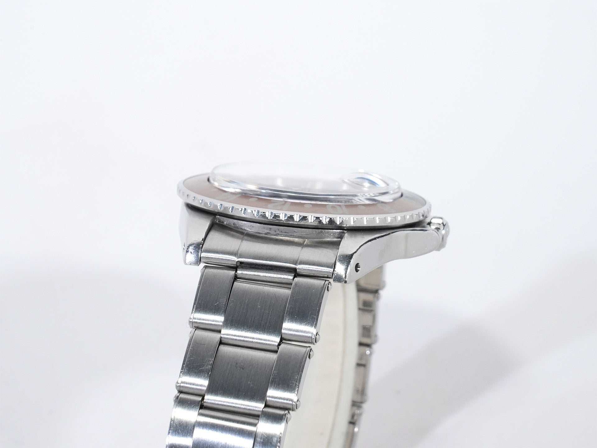 Rolex GMT-Master Ref. 1675 Stainless Steel Black Dial Oyster Bracelet Used 36c384z9