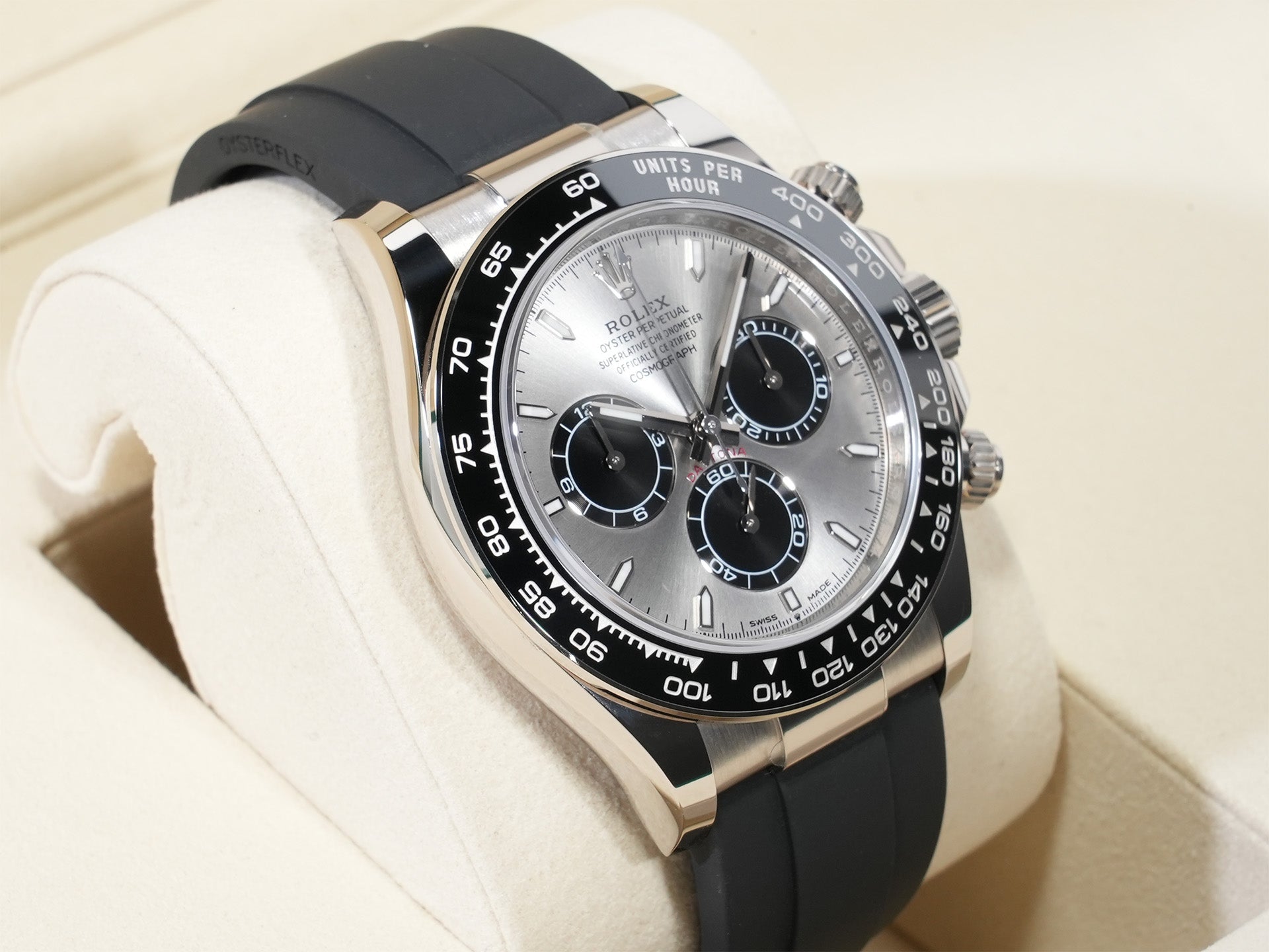 ロレックス デイトナ Ref.126519LN ホワイトゴールド スチールxブライトブラック文字盤 未使用 hyatn89k