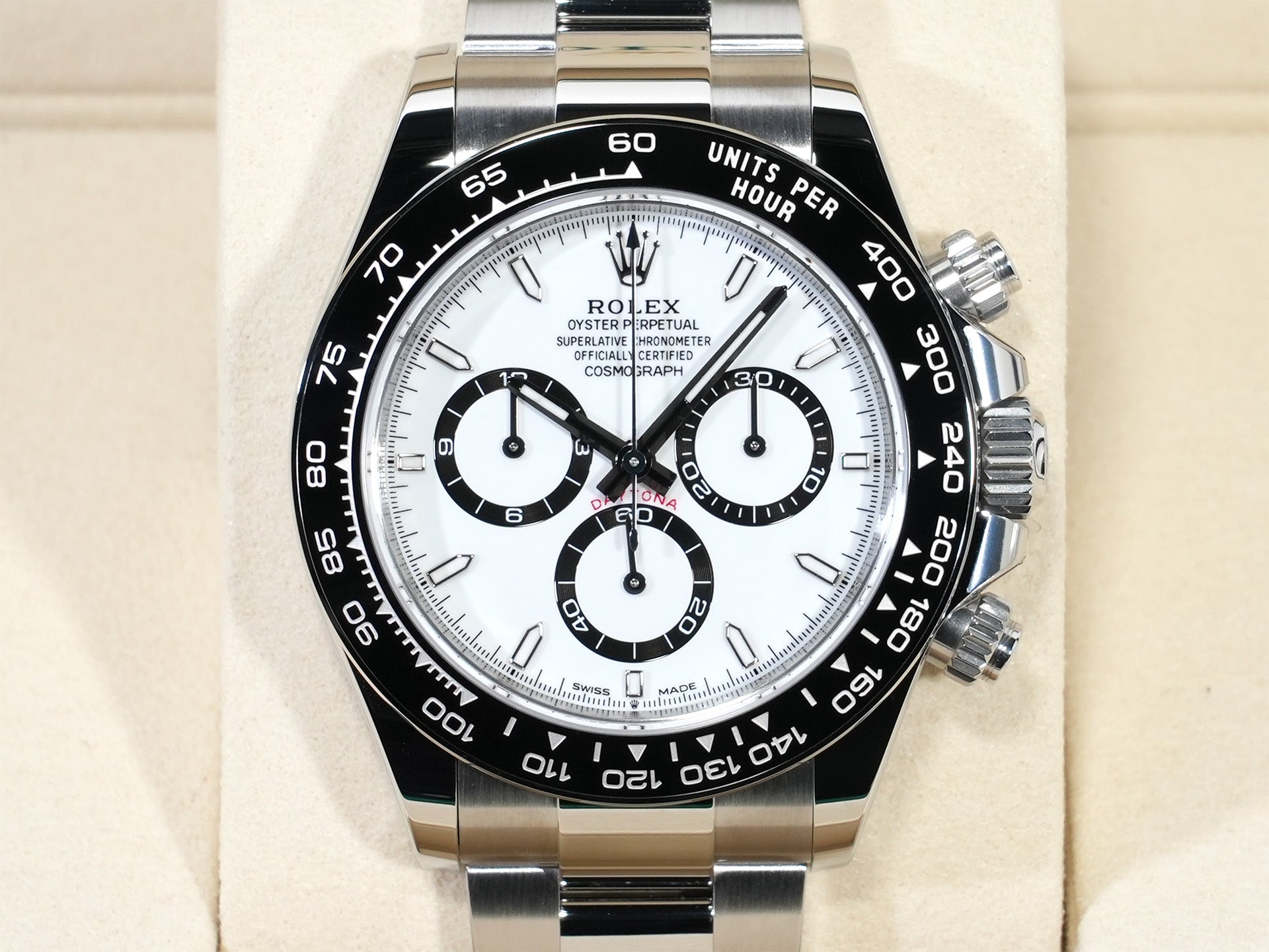 ロレックス デイトナ Ref.126500LN ステンレススチール ホワイト文字盤 未使用 h2f9vvx9