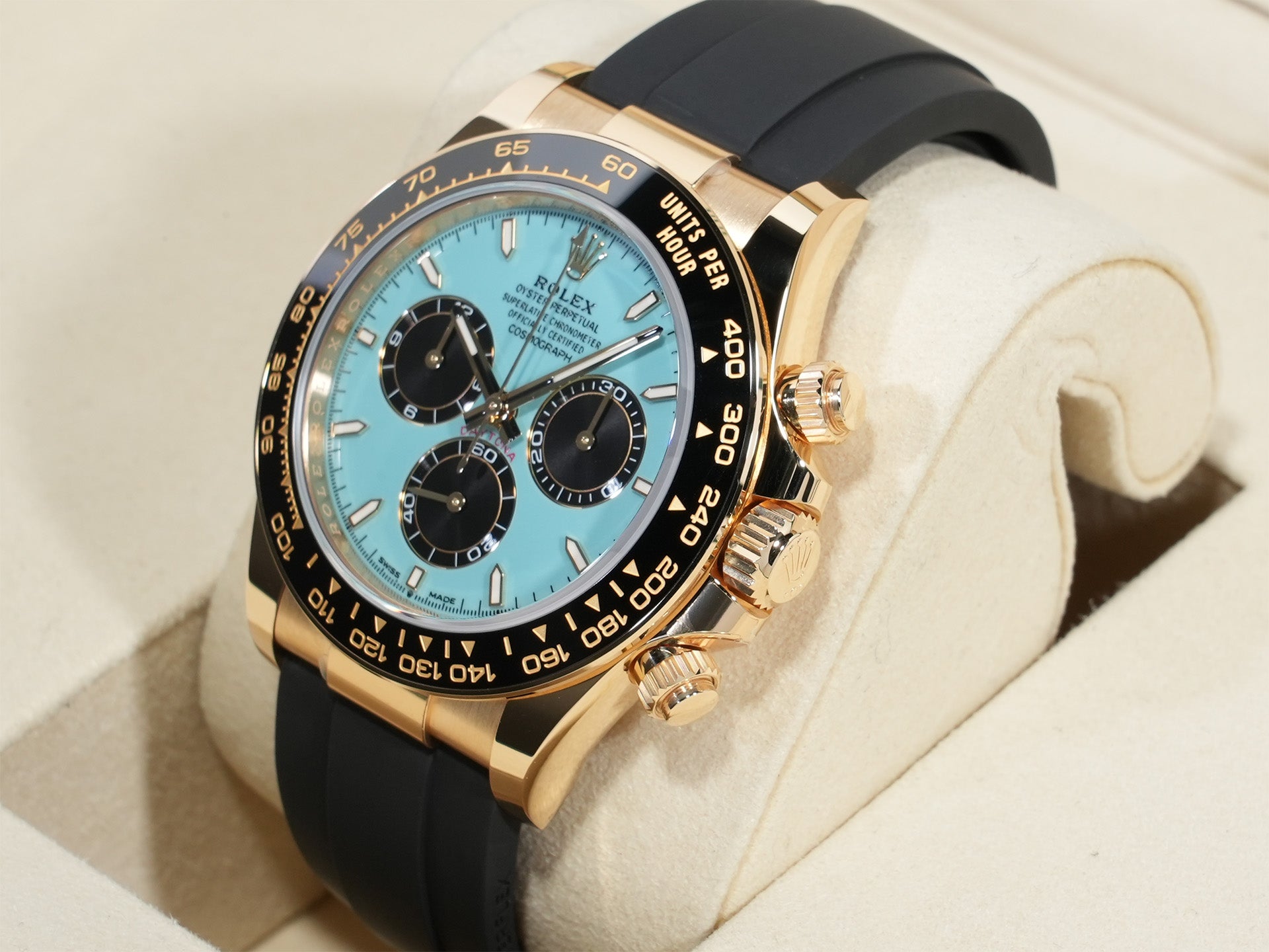 ロレックス デイトナ Ref.126518LN イエローゴールド ターコイズブルー文字盤 未使用 f3x6um4w