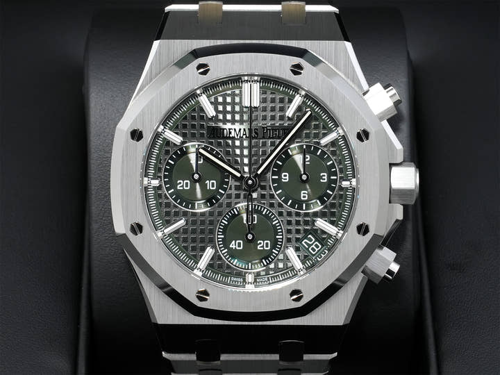 オーデマピゲ ロイヤルオーク クロノグラフ Ref.26240ST.OO.1320ST.08 ステンレススチール カーキグリーン文字盤 未使用 bkr9u98i