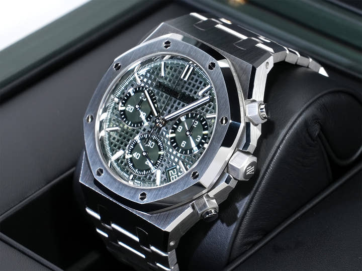 オーデマピゲ ロイヤルオーク クロノグラフ Ref.26240ST.OO.1320ST.08 ステンレススチール カーキグリーン文字盤 未使用 bkr9u98i