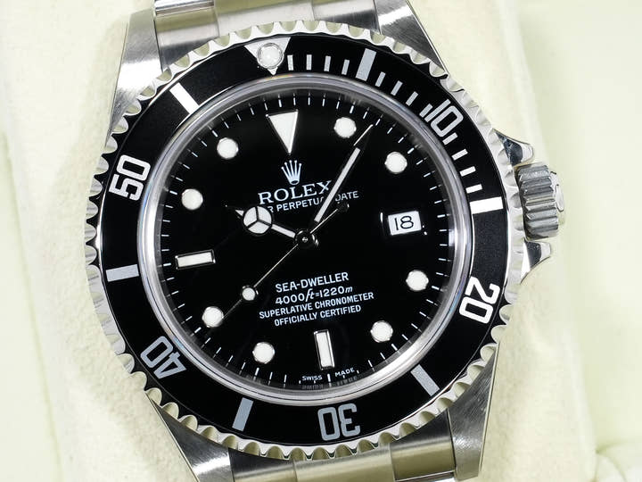 ロレックス シードゥエラー Ref.16600 ステンレススチール ブラック文字盤 美品 xty2zcpf