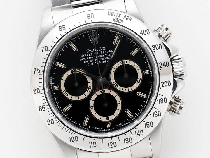 ロレックス デイトナ エルプリメロ Ref.16520 ステンレススチール ブラック文字盤 美中古 49mkkzvu