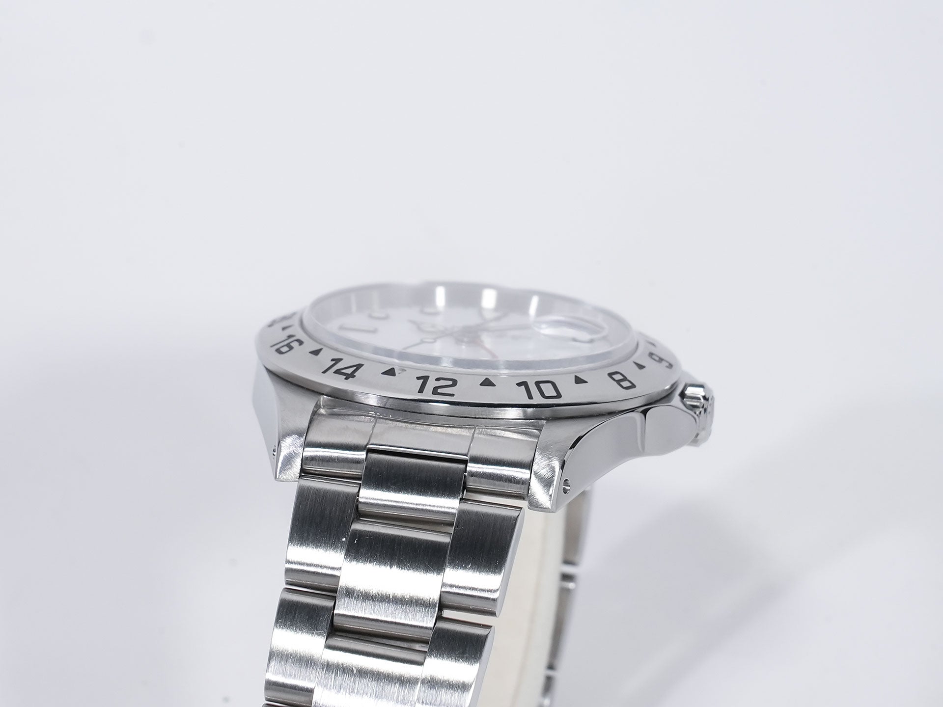 ロレックス エクスプローラーII Ref.16570 ステンレススチール ホワイト文字盤 オイスターブレスレット 中古 de6w5cz6