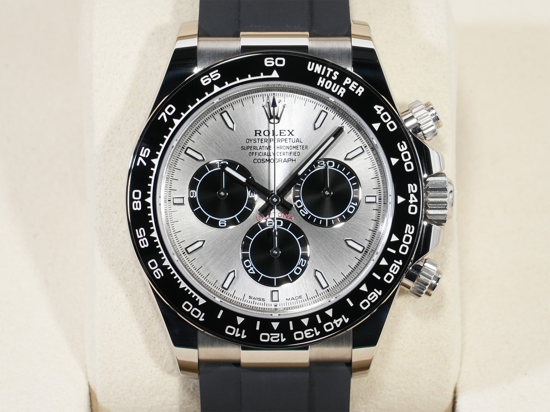 ロレックス デイトナ Ref.126519LN ホワイトゴールド スチールxブライトブラック文字盤 未使用 emrwhygq