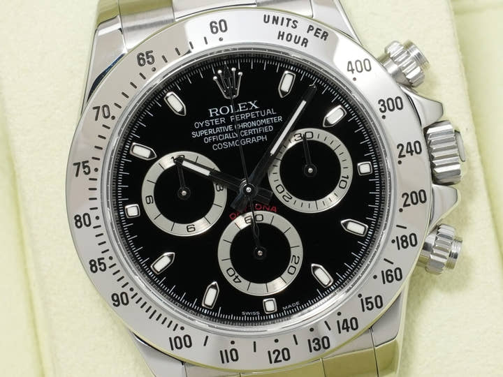 ロレックス デイトナ Ref.116520 ステンレススチール ブラック文字盤 未使用 3erz3ujr