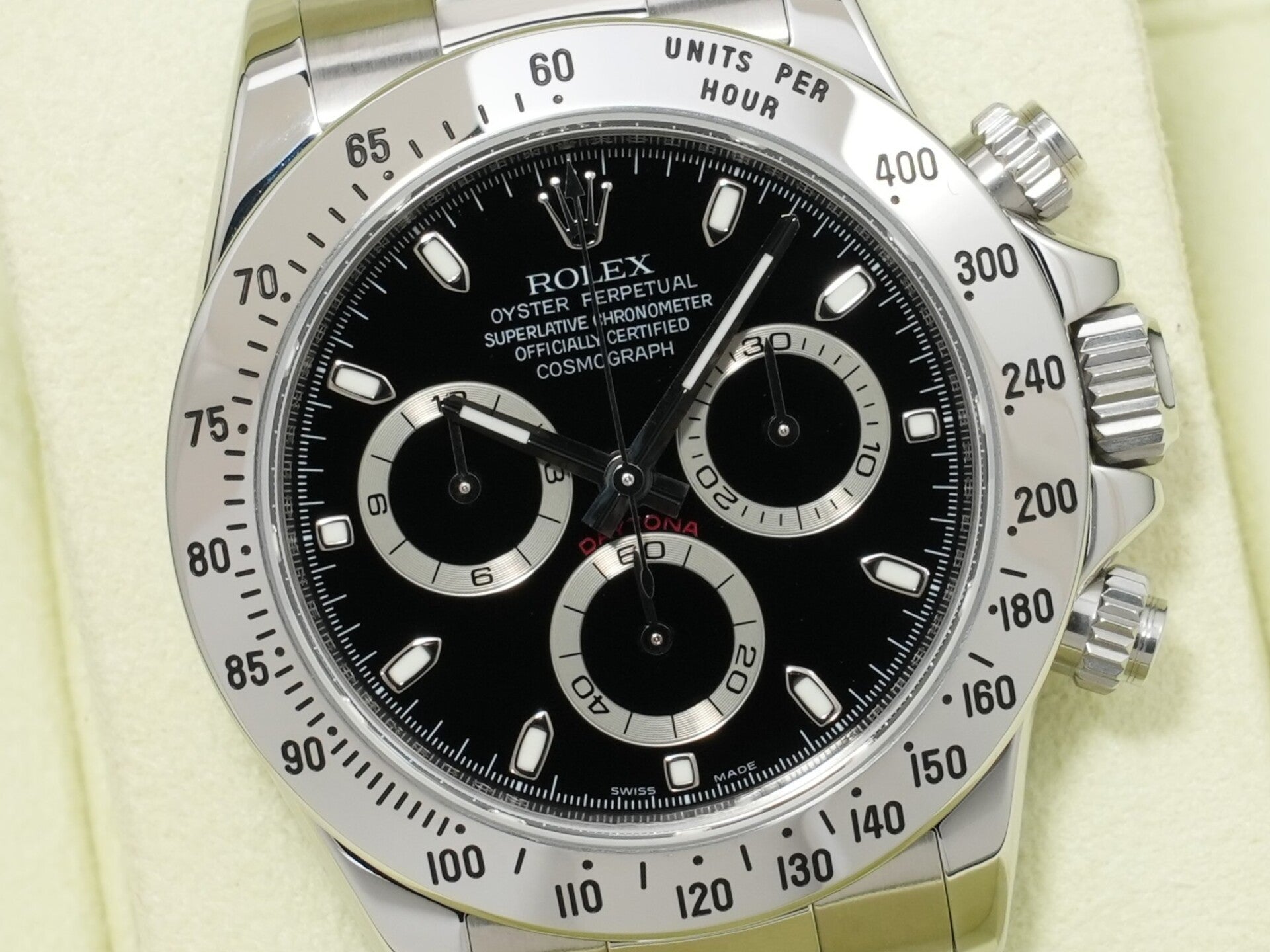 ロレックス デイトナ Ref.116520 ステンレススチール ブラック文字盤 未使用 3erz3ujr