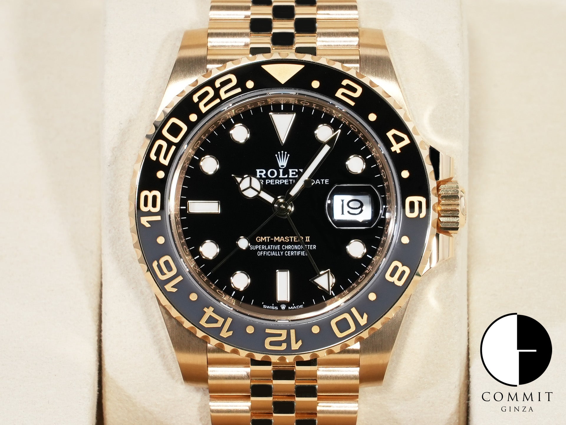 ロレックス GMTマスターII Ref.126718GRNR イエローゴールド ブラック文字盤 ジュビリーブレスレット 美品 m7b7wf6y