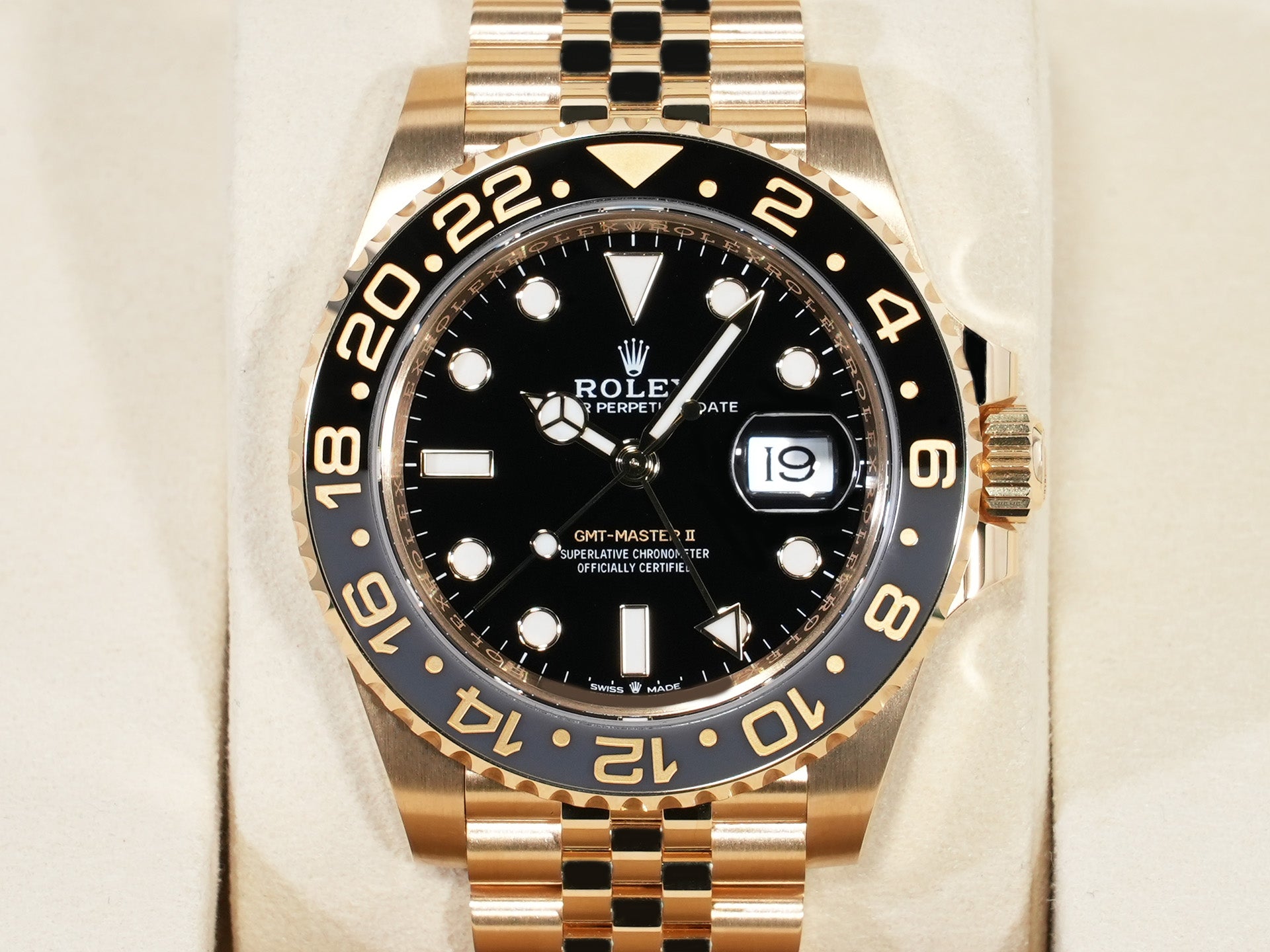 ロレックス GMTマスターII Ref.126718GRNR イエローゴールド ブラック文字盤 ジュビリーブレスレット 美品 m7b7wf6y