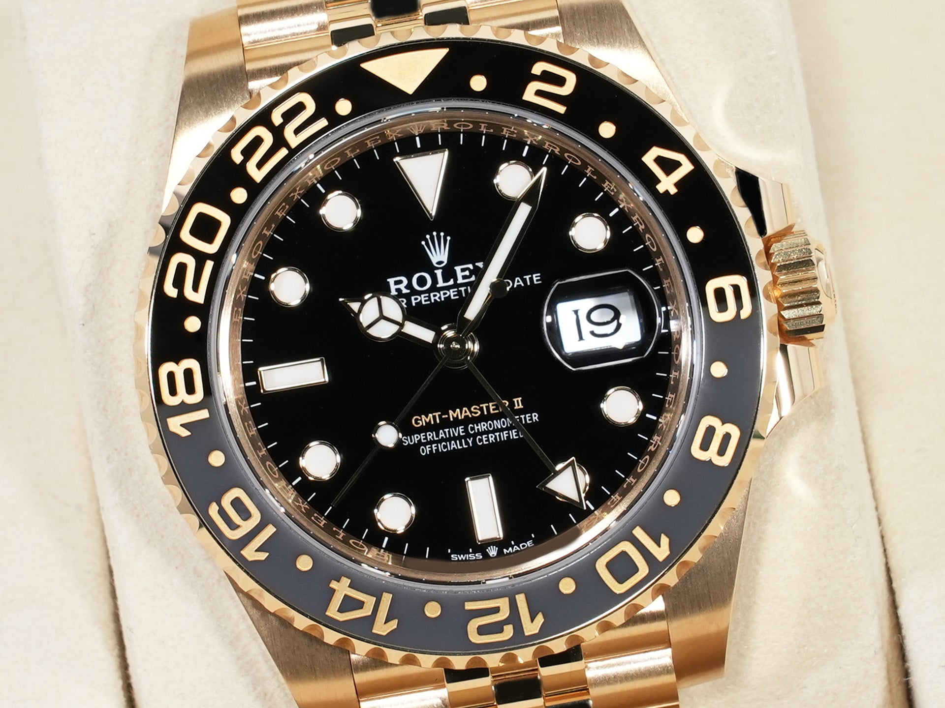 ロレックス GMTマスターII Ref.126718GRNR イエローゴールド ブラック文字盤 ジュビリーブレスレット 美品 m7b7wf6y