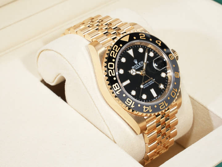 ロレックス GMTマスターII Ref.126718GRNR イエローゴールド ブラック文字盤 ジュビリーブレスレット 美品 m7b7wf6y
