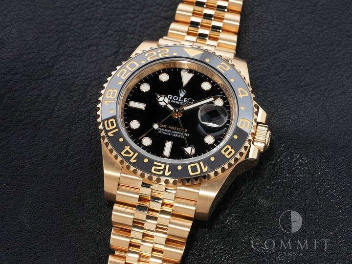 ロレックス GMTマスターII Ref.126718GRNR イエローゴールド ブラック文字盤 ジュビリーブレスレット 美品 m7b7wf6y