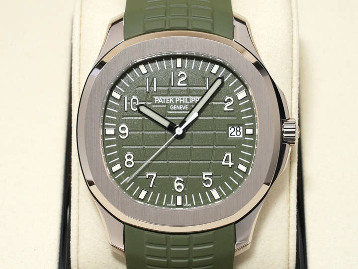 パテックフィリップ アクアノート Ref.5168G-010 ホワイトゴールド カーキグリーン文字盤 未使用 79xrg7ue