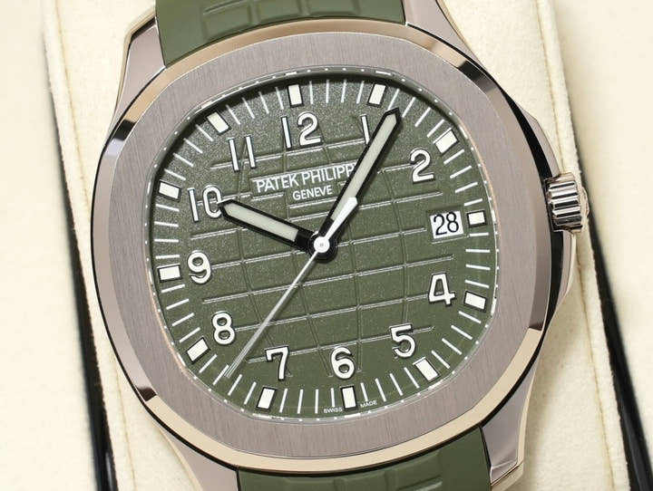 パテックフィリップ アクアノート Ref.5168G-010 ホワイトゴールド カーキグリーン文字盤 未使用 79xrg7ue
