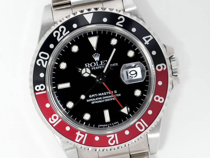ロレックス GMTマスターII Ref.16710 ステンレススチール ブラック文字盤 オイスターブレスレット 美中古 yuwz6qa2