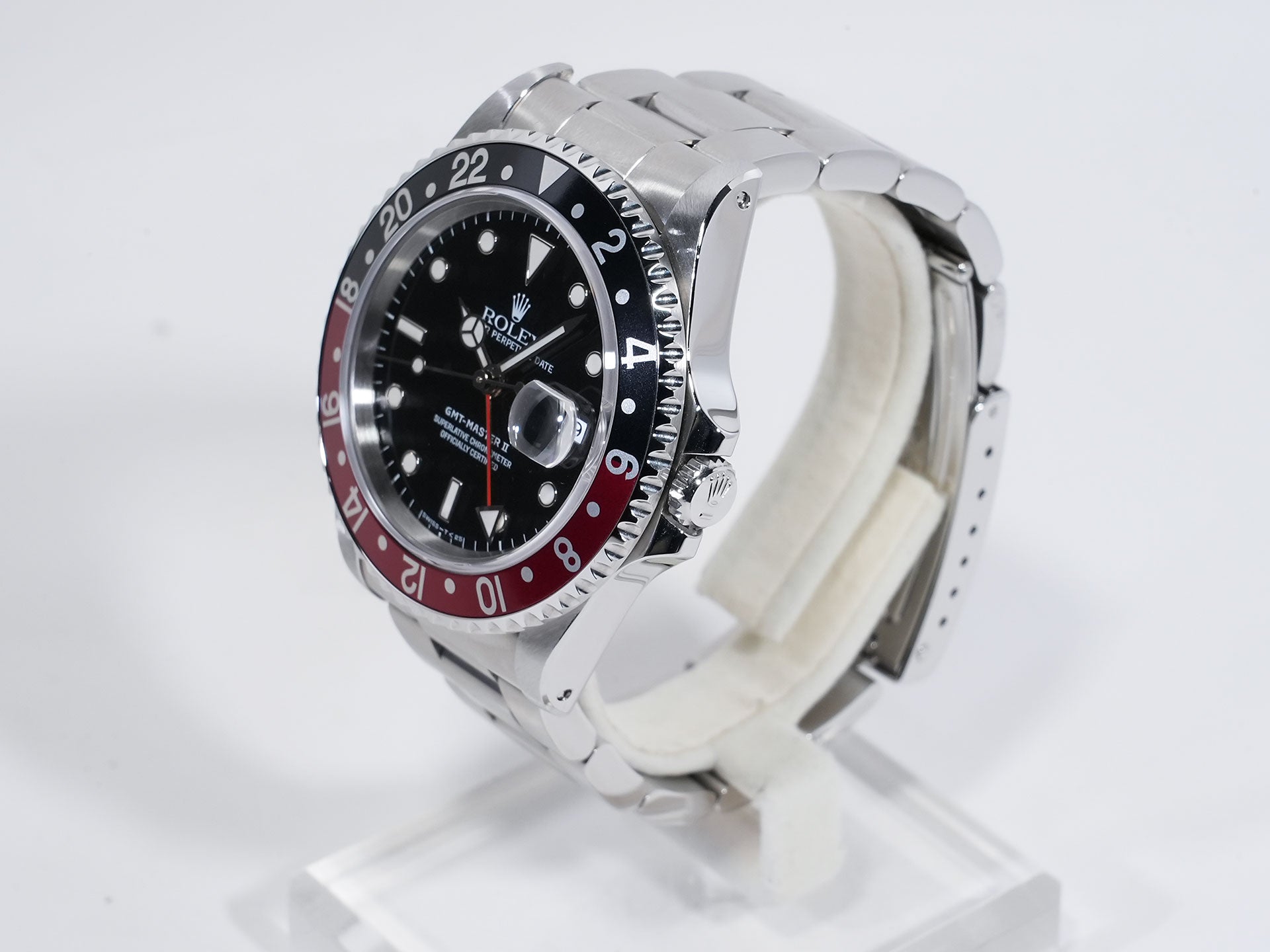 ロレックス GMTマスターII Ref.16710 ステンレススチール ブラック文字盤 オイスターブレスレット 美中古 yuwz6qa2