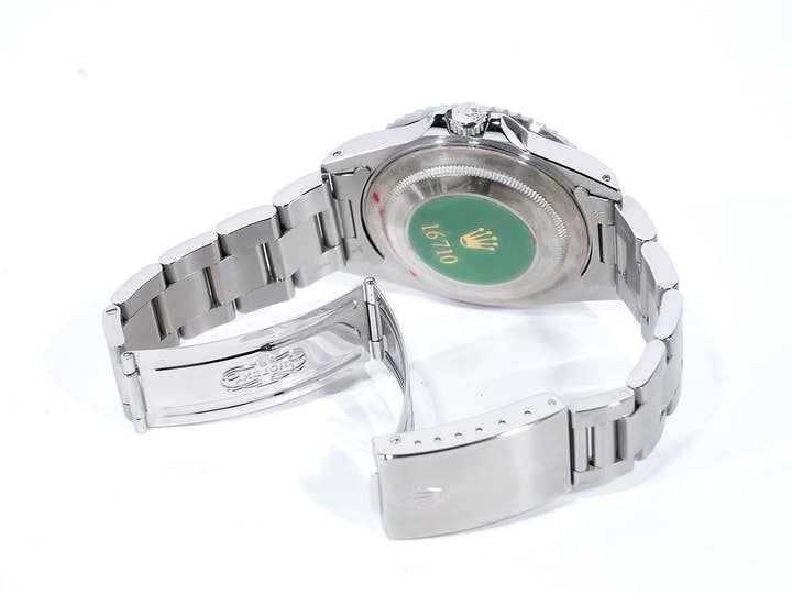 ロレックス GMTマスターII Ref.16710 ステンレススチール ブラック文字盤 オイスターブレスレット 美中古 yuwz6qa2