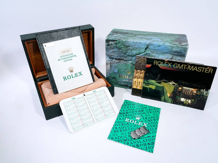 ロレックス GMTマスターII Ref.16710 ステンレススチール ブラック文字盤 オイスターブレスレット 美中古 yuwz6qa2