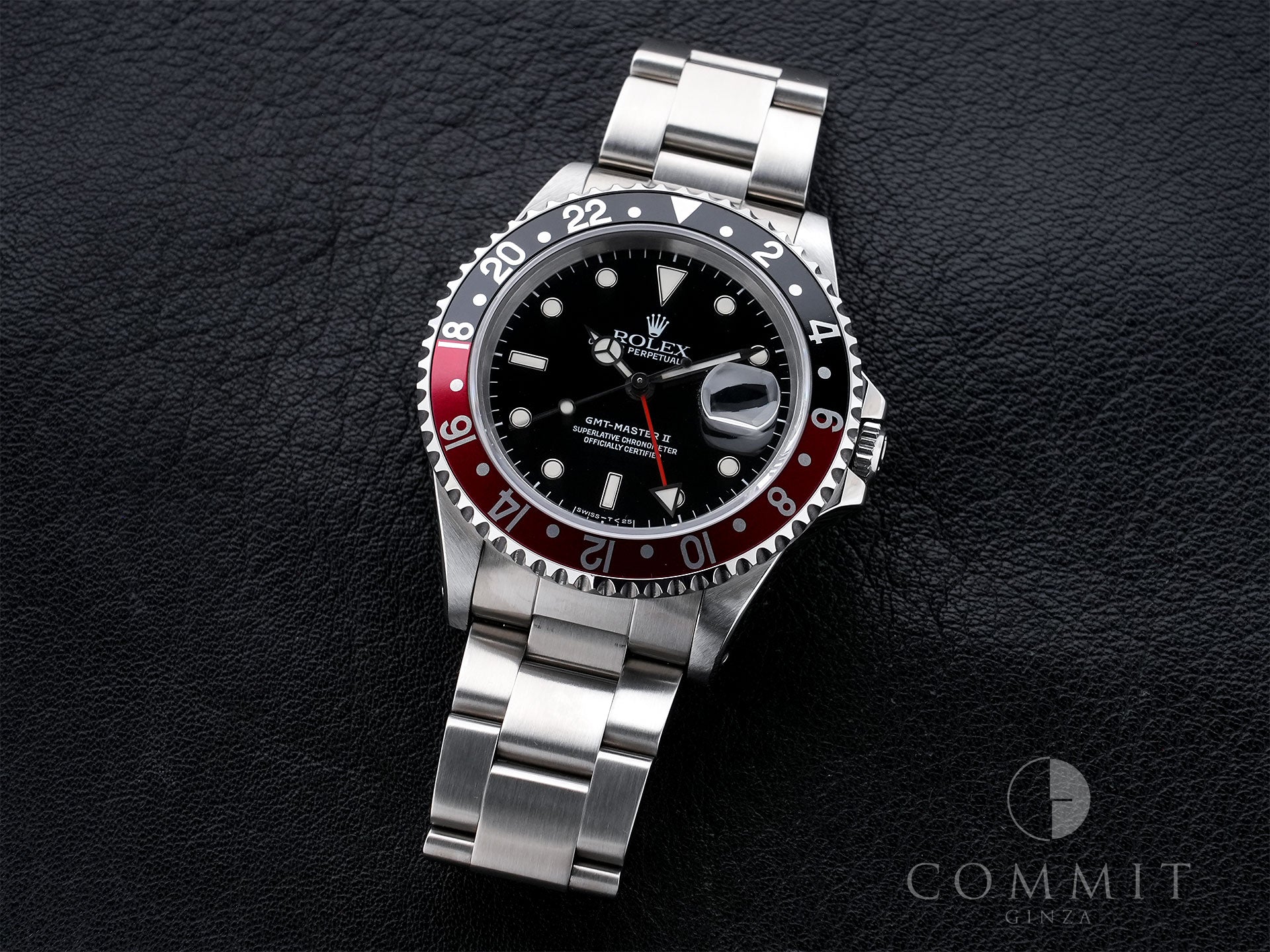 ロレックス GMTマスターII Ref.16710 ステンレススチール ブラック文字盤 オイスターブレスレット 美中古 yuwz6qa2