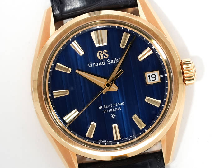 グランドセイコー エボリューション9 コレクション メカニカルハイビート Ref.SLGH020 イエローゴールド ブルー文字盤 美中古 xhbqgoas