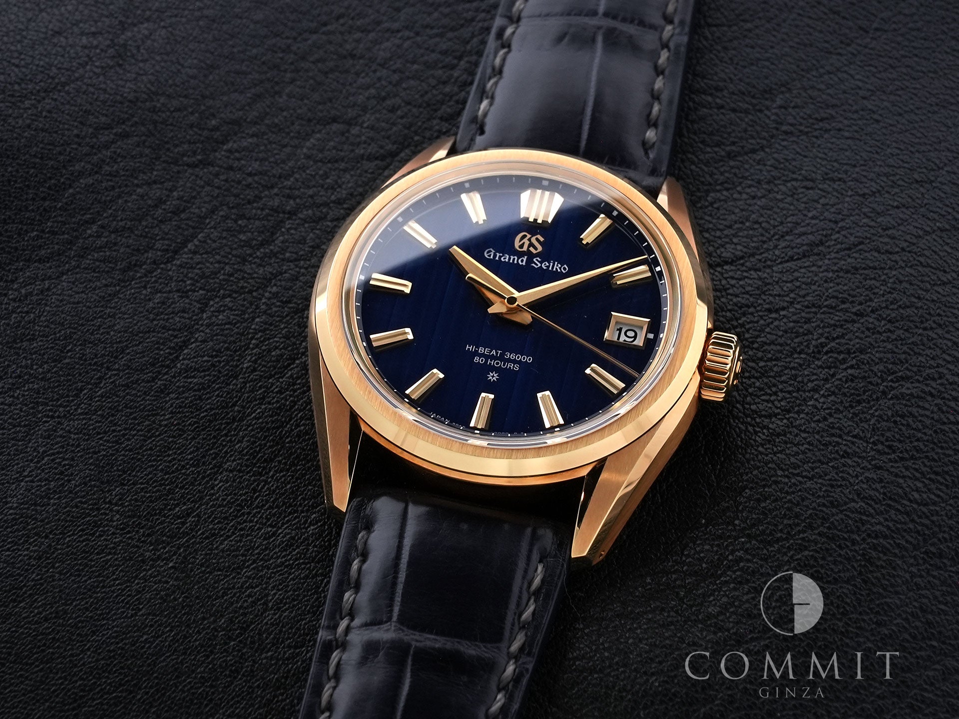 グランドセイコー エボリューション9 コレクション メカニカルハイビート Ref.SLGH020 イエローゴールド ブルー文字盤 美中古 xhbqgoas