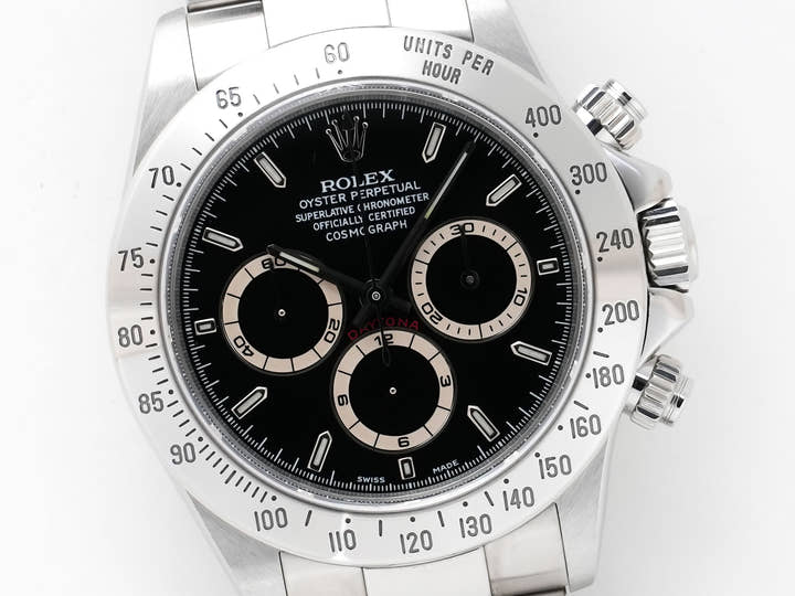 ロレックス デイトナ エルプリメロ Ref.16520 ステンレススチール ブラック文字盤 美中古 g2euddnx
