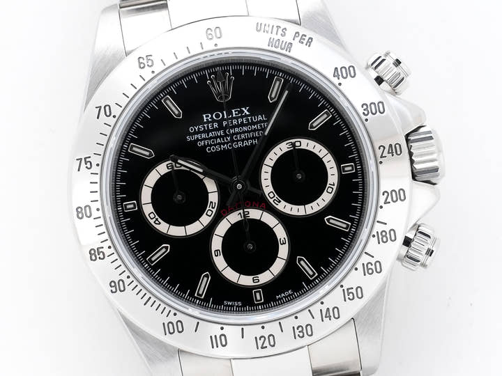 ロレックス デイトナ エルプリメロ Ref.16520 ステンレススチール ブラック文字盤 美中古 qra4pu3q