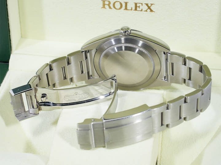 ロレックス エクスプローラーI 鏡面ブラックアウト Ref.214270 ステンレススチール ブラック文字盤 オイスターブレスレット 中古 egy3gcvh