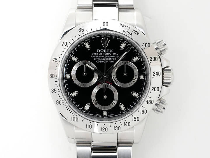 ロレックス デイトナ Ref.116520 ステンレススチール ブラック文字盤 中古 wjp2o8wy