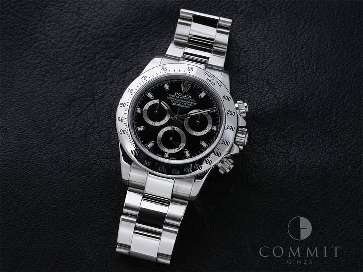 ロレックス デイトナ Ref.116520 ステンレススチール ブラック文字盤 中古 wjp2o8wy