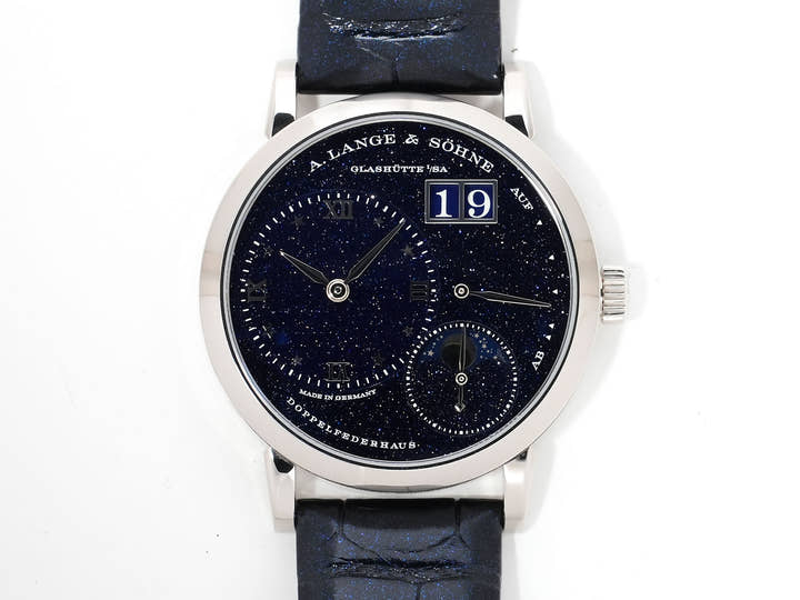 A.ランゲ＆ゾーネ リトル ランゲ1 ムーンフェイズ Ref.182.086 ホワイトゴールド ブルー文字盤 中古 bh9mf4bc