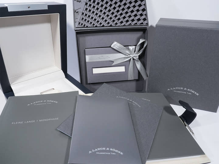 A.ランゲ＆ゾーネ リトル ランゲ1 ムーンフェイズ Ref.182.086 ホワイトゴールド ブルー文字盤 中古 bh9mf4bc