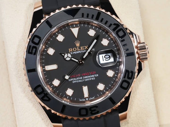 ロレックス ヨットマスター40 Ref.126655 エバーローズゴールド ブラック文字盤 中古 k7yuettd