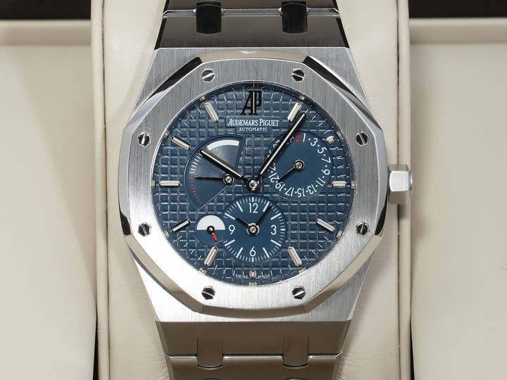 オーデマピゲ ロイヤルオーク デュアルタイム Ref.26120ST.OO.1220ST.02 ステンレススチール ブルー文字盤 中古 z8v8p3er