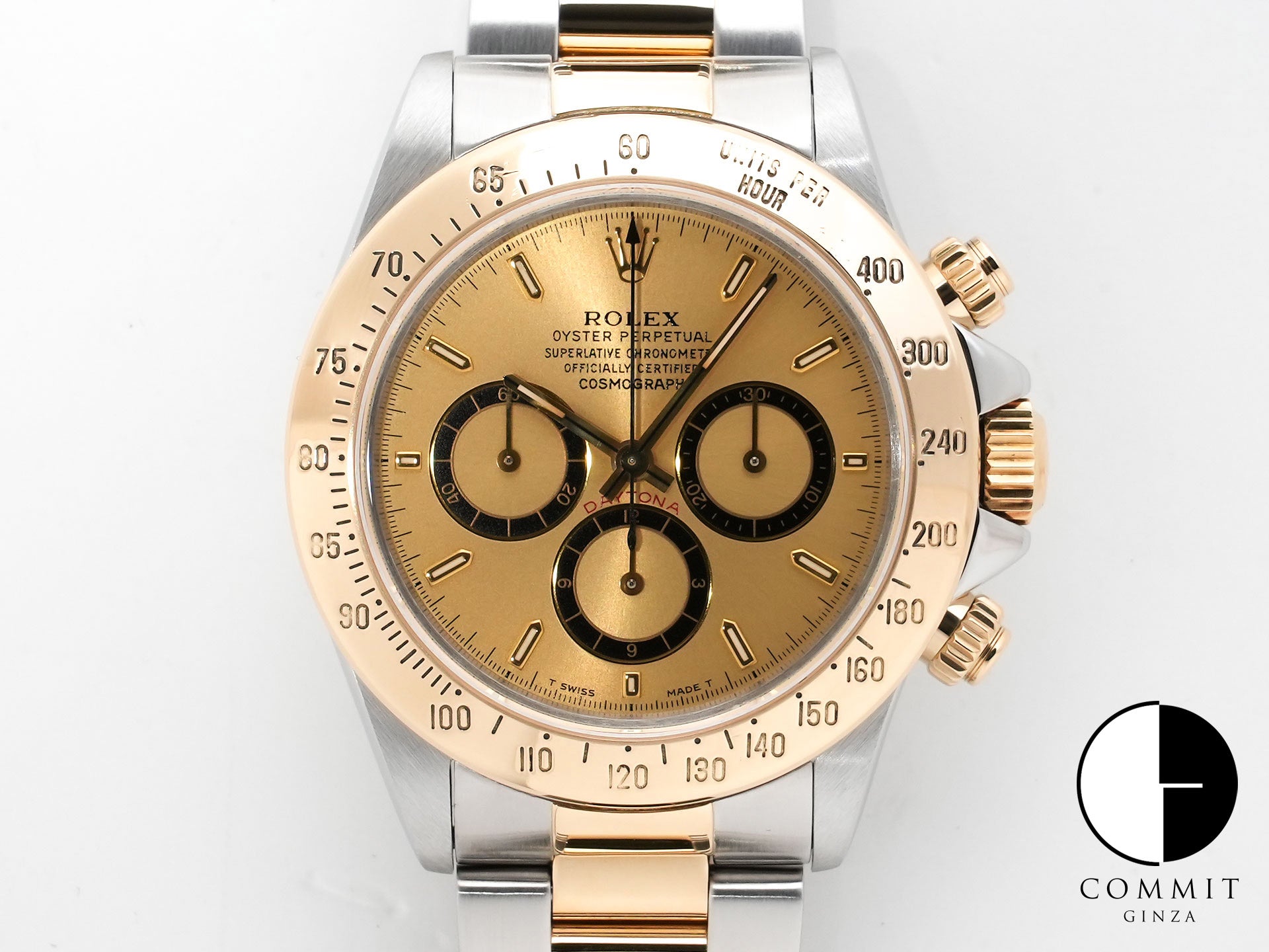 ロレックス デイトナ エルプリメロ Ref.16523 ステンレススチール/イエローゴールド シャンパン文字盤 中古 pbgwmdrq