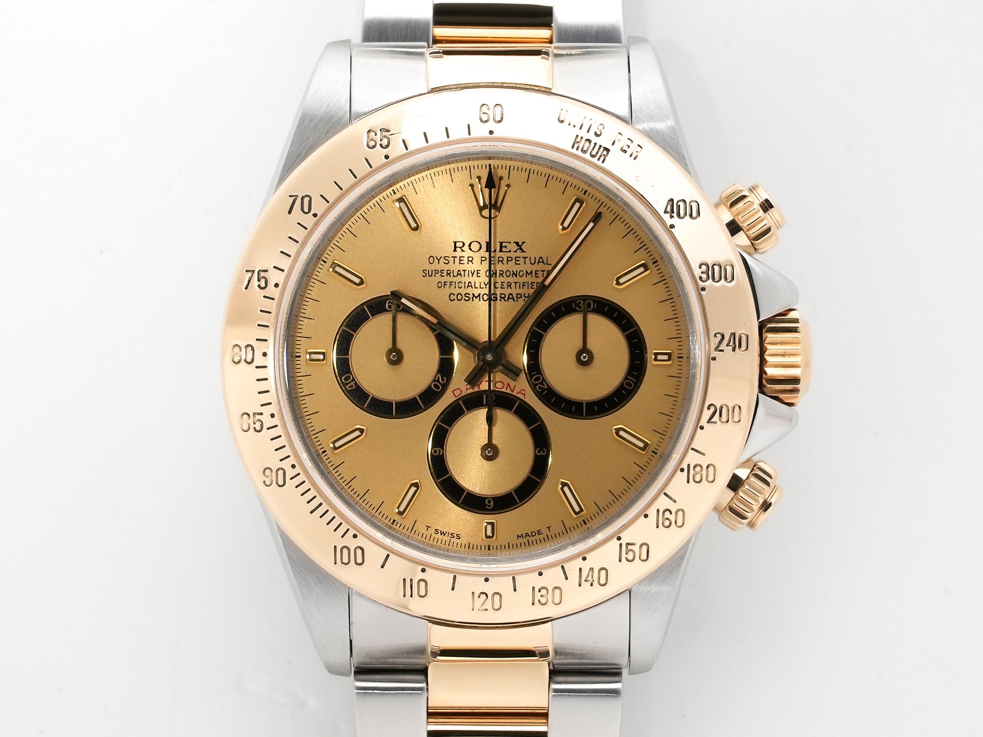 ロレックス デイトナ エルプリメロ Ref.16523 ステンレススチール/イエローゴールド シャンパン文字盤 中古 pbgwmdrq