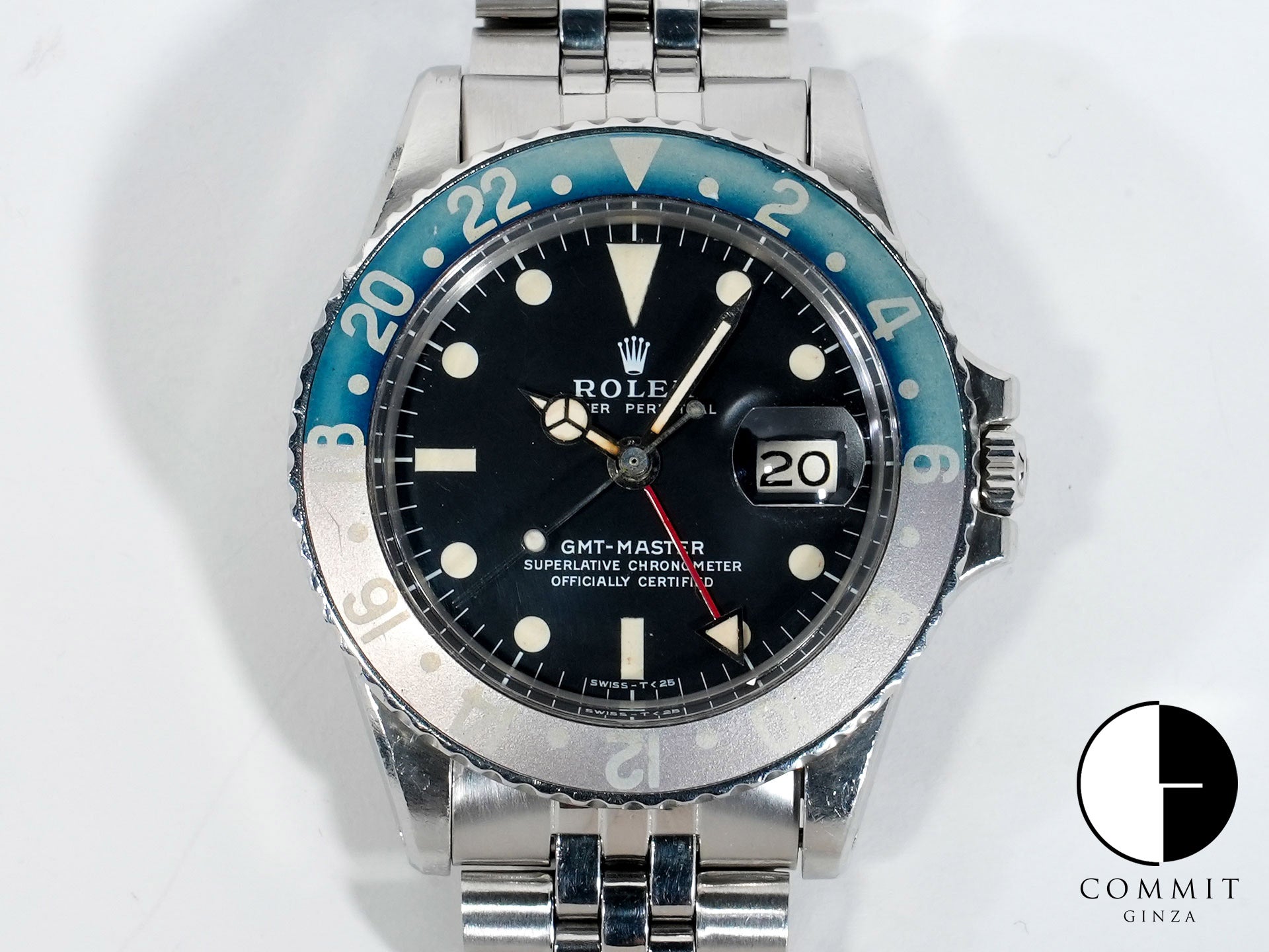 Rolex GMT-Master Ref. 1675 Stainless Steel Black Dial Oyster Bracelet Used 7iomiapt