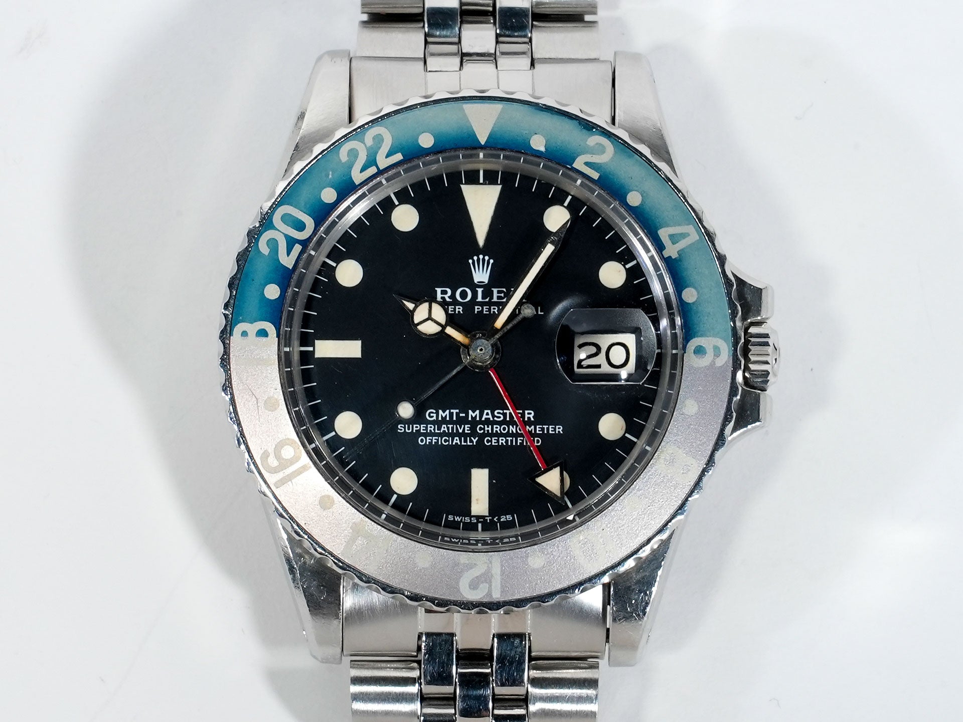 Rolex GMT-Master Ref. 1675 Stainless Steel Black Dial Oyster Bracelet Used 7iomiapt