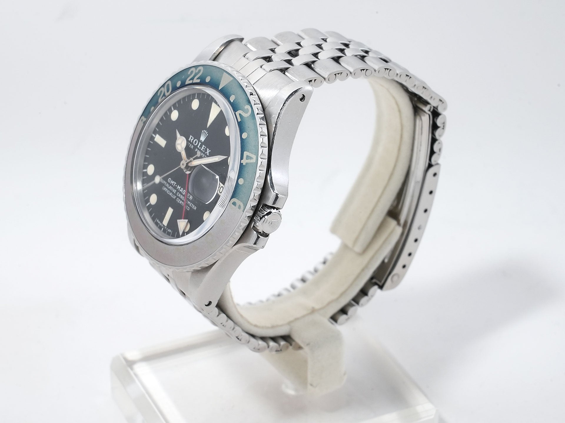 ロレックス GMTマスター Ref.1675 ステンレススチール ブラック文字盤 オイスターブレスレット 中古 7iomiapt