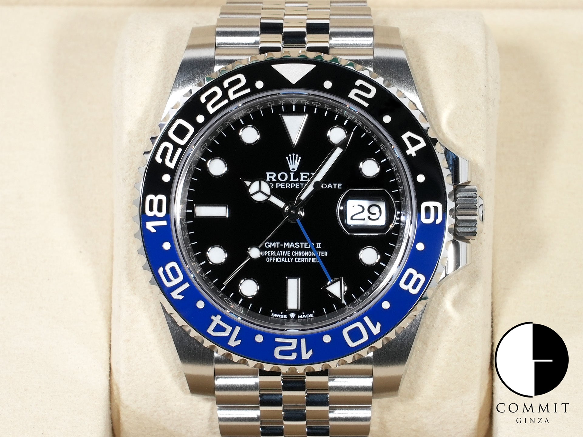 ロレックス GMTマスターII Ref.126710BLNR ステンレススチール ブラック文字盤 ジュビリーブレスレット 未使用 gw6moyuk