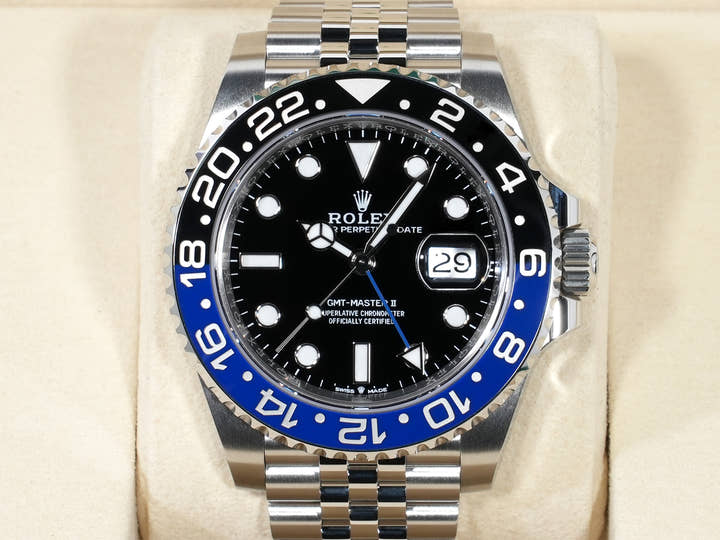 ロレックス GMTマスターII Ref.126710BLNR ステンレススチール ブラック文字盤 ジュビリーブレスレット 未使用 gw6moyuk