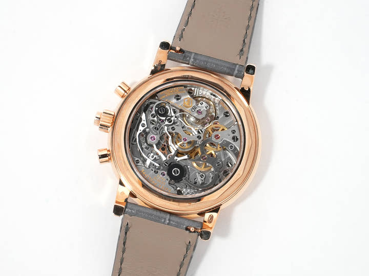 パテックフィリップ パーペチュアルカレンダー スプリットセコンド クロノグラフ Ref.5204R-011 ローズゴールド スレートグレー文字盤 未使用 35wccj5e