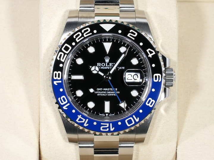 ロレックス GMTマスターII Ref.126710BLNR ステンレススチール ブラック文字盤 オイスターブレスレット 未使用 zmgvpnbw