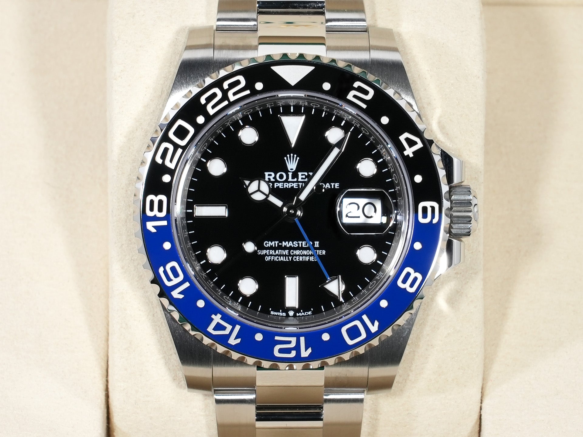 ロレックス GMTマスターII Ref.126710BLNR ステンレススチール ブラック文字盤 オイスターブレスレット 未使用 zmgvpnbw