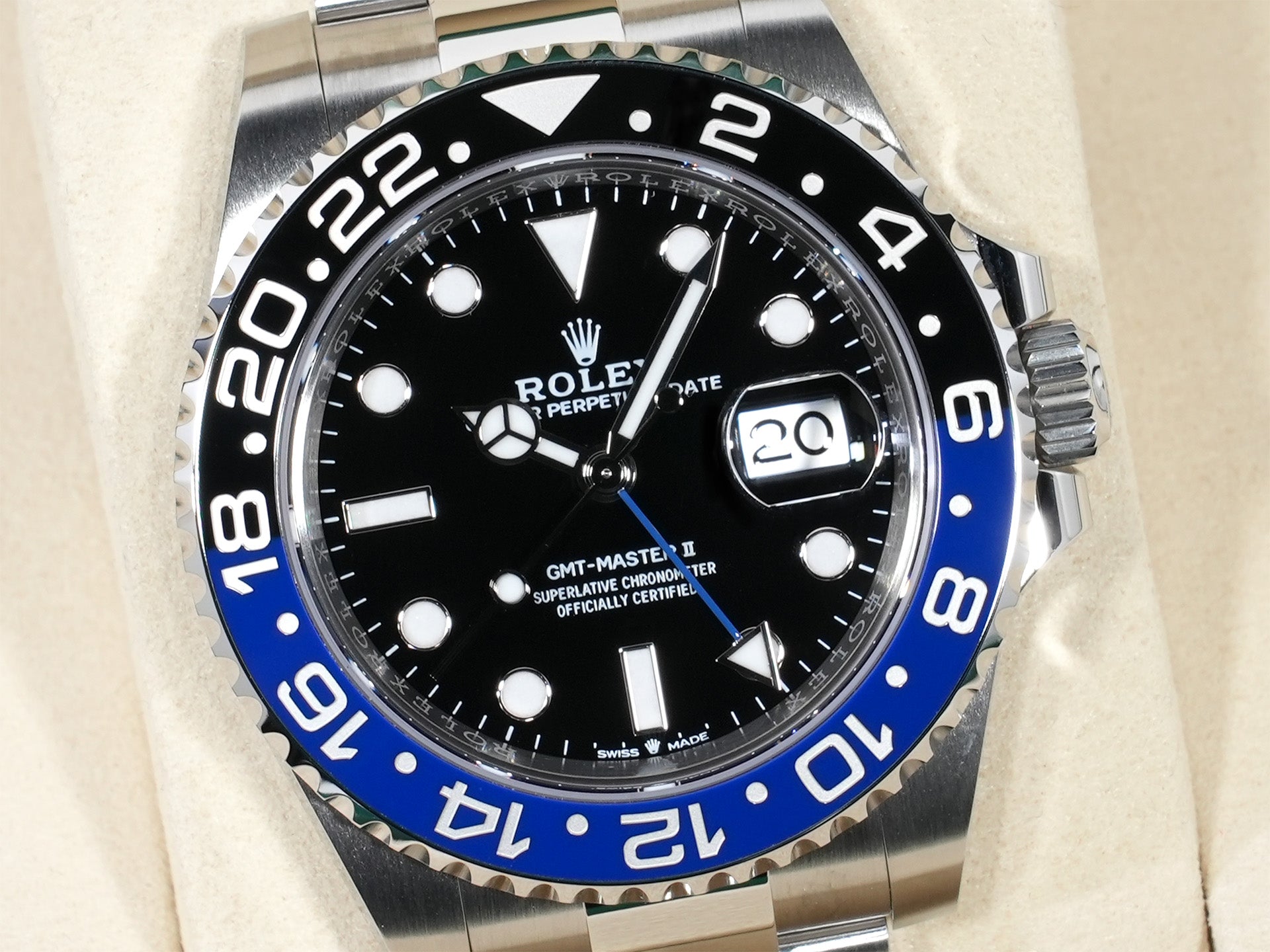 ロレックス GMTマスターII Ref.126710BLNR ステンレススチール ブラック文字盤 オイスターブレスレット 未使用 zmgvpnbw