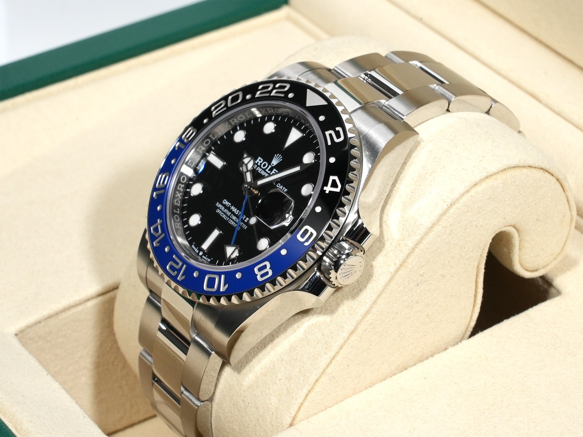 ロレックス GMTマスターII Ref.126710BLNR ステンレススチール ブラック文字盤 オイスターブレスレット 未使用 zmgvpnbw