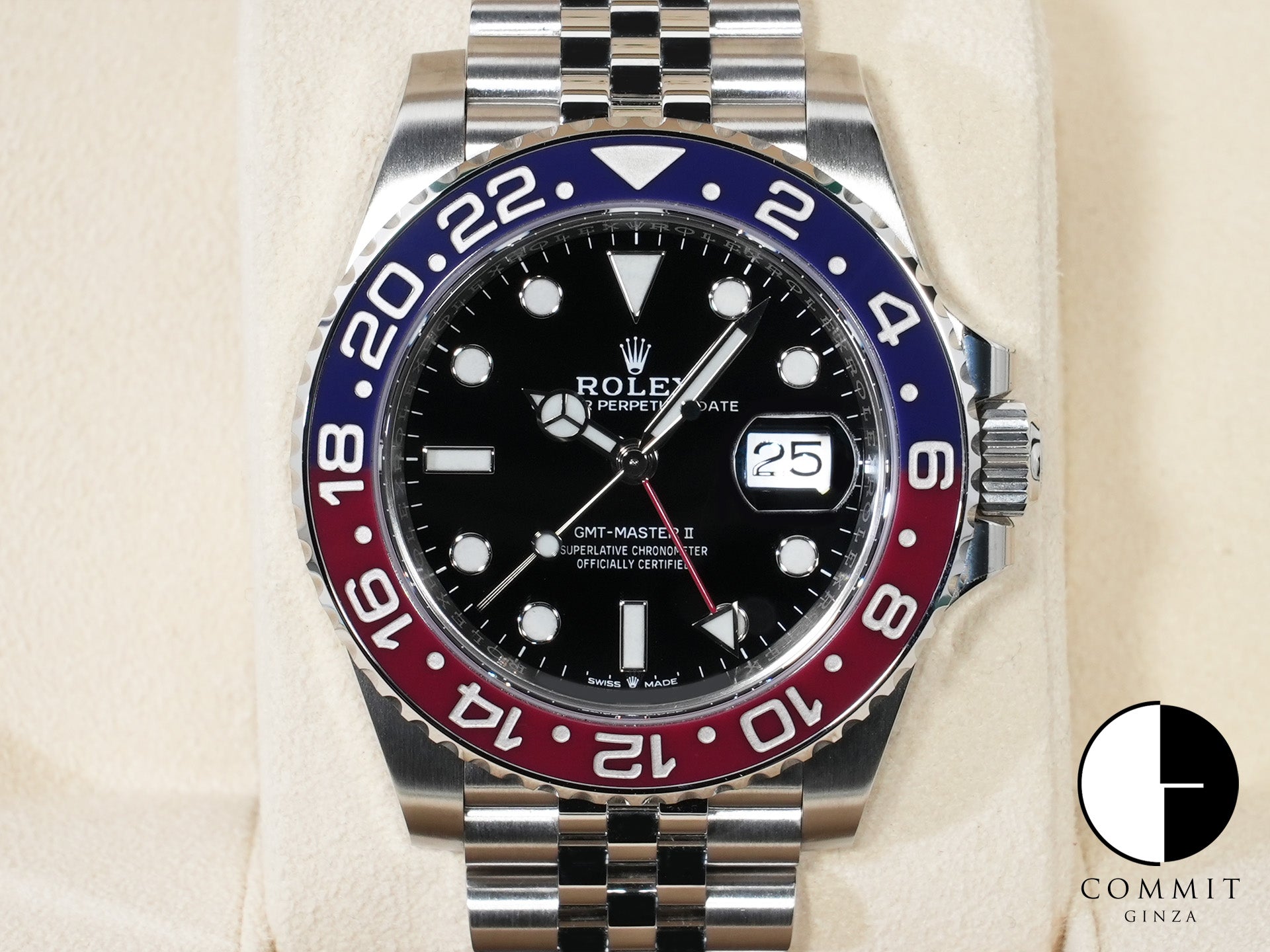 ロレックス GMTマスターII Ref.126710BLRO ステンレススチール ブラック文字盤 ジュビリーブレスレット 極美品 omhkgsgz